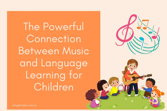 Children singing with a music teacher during a language activity, supporting language learning for kids with bilingual children’s books and multilingual resources in Australia.