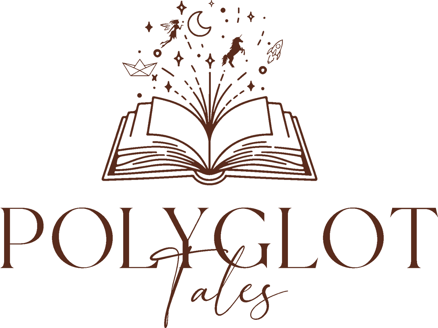 Polyglot Tales logo an online bilingual children's books store in Australia